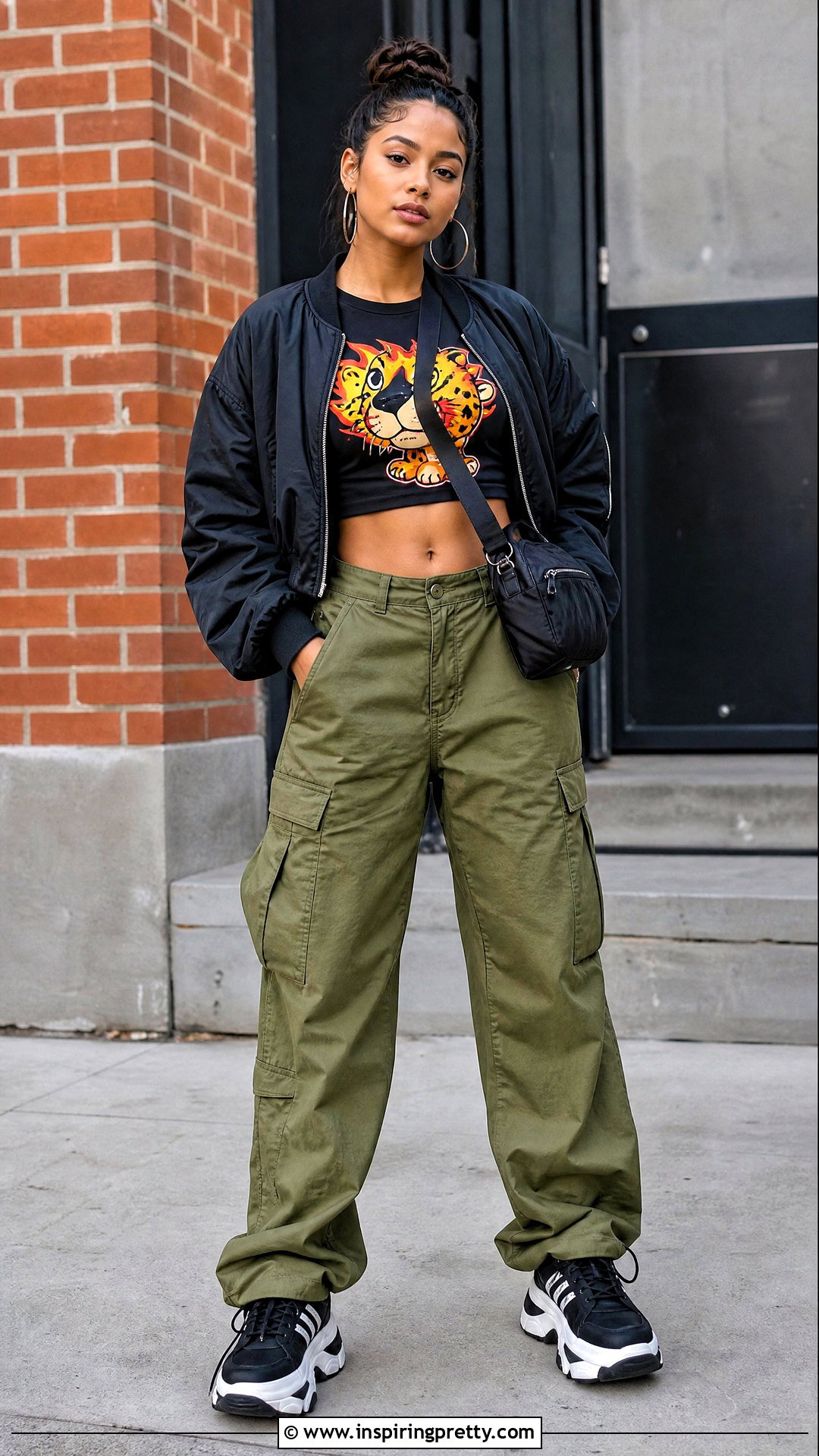 Flaming Hot Cheetos Crop Top With Cargo Pants - 20 Flaming Hot Cheetos Crop Tops