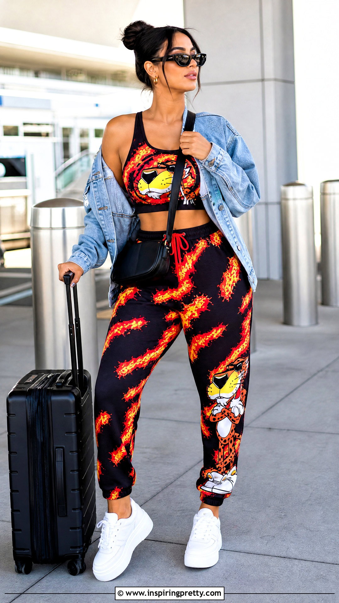 Flaming Hot Cheetos Crop Top With Matching Sweatpants - 20 Flaming Hot Cheetos Crop Tops