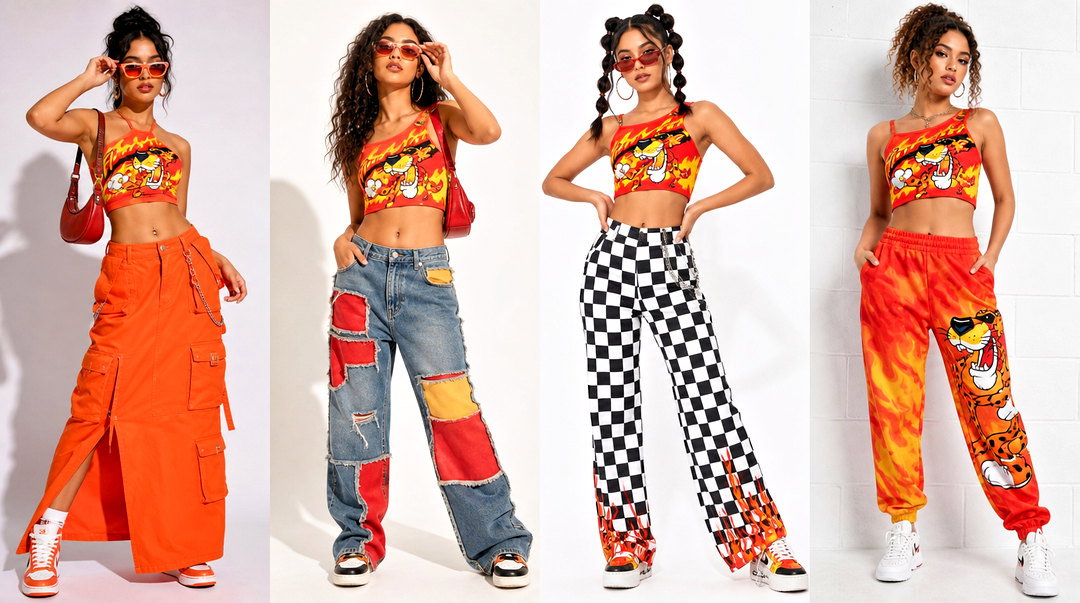 20 Flaming Hot Cheetos Crop Tops for Bold Streetwear Fans