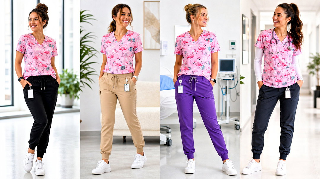 20 Flamingo Scrub Top Outfit Ideas for Cheerful Workdays