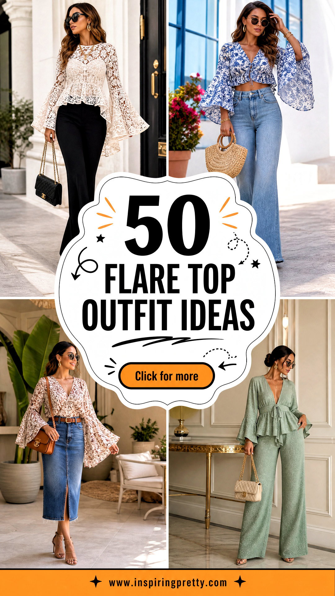 50 Flare Top Outfit Ideas for Chic Statement-Making Looks - 50 Flare Top Outfit Ideas for Chic Statement-Making Looks