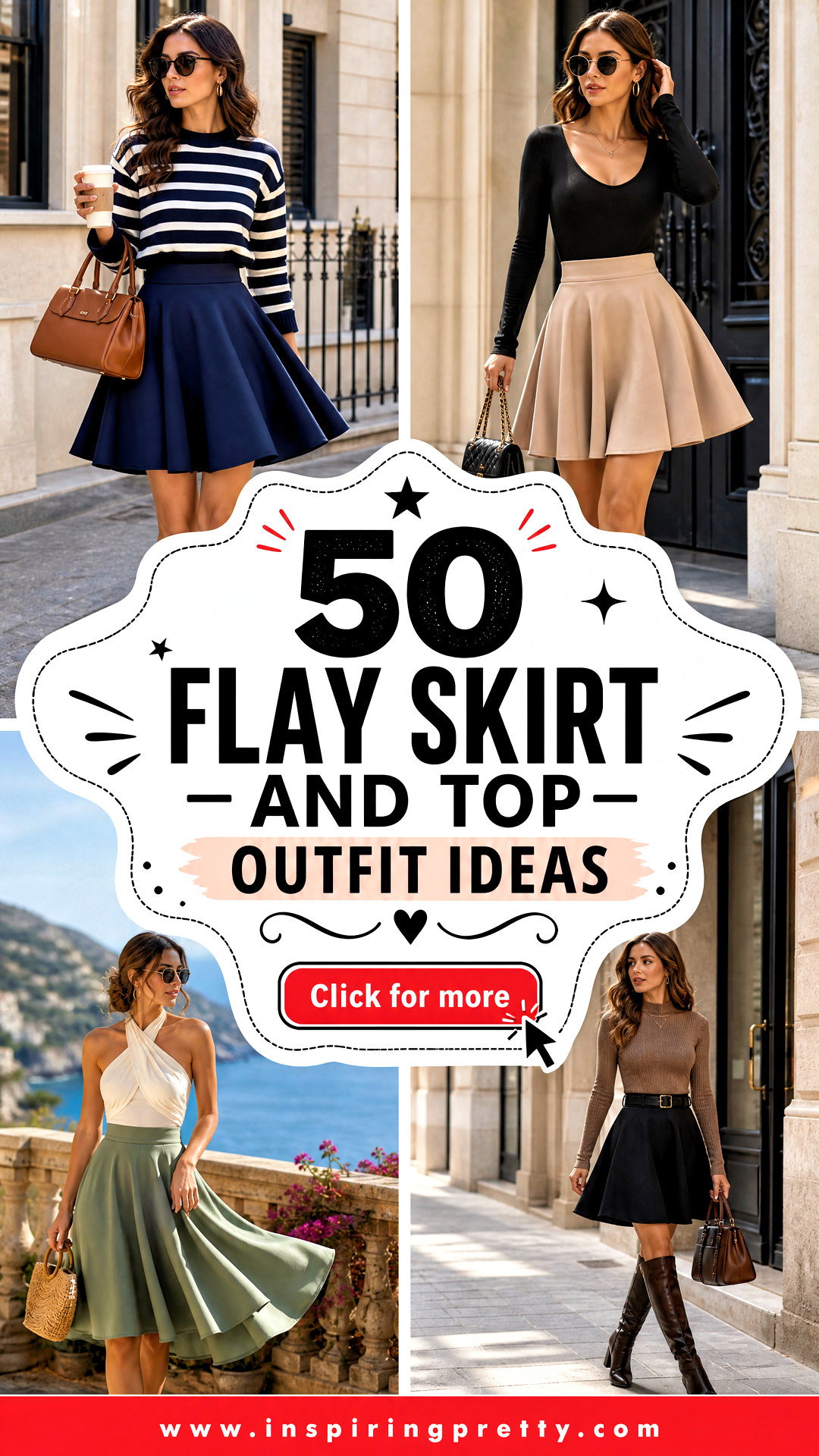 50 Flay Skirt and Top Outfit Ideas for Chic Everyday Looks - 50 Flay Skirt and Top Outfit Ideas for Chic Everyday Looks