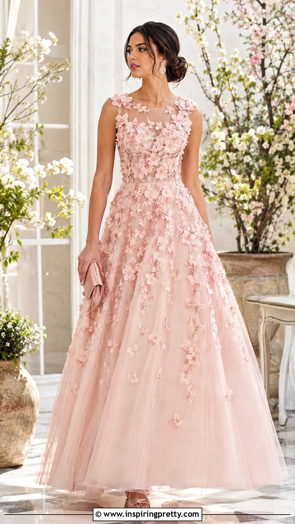 Floral Applique Couture Gown - 50 top couture ideas