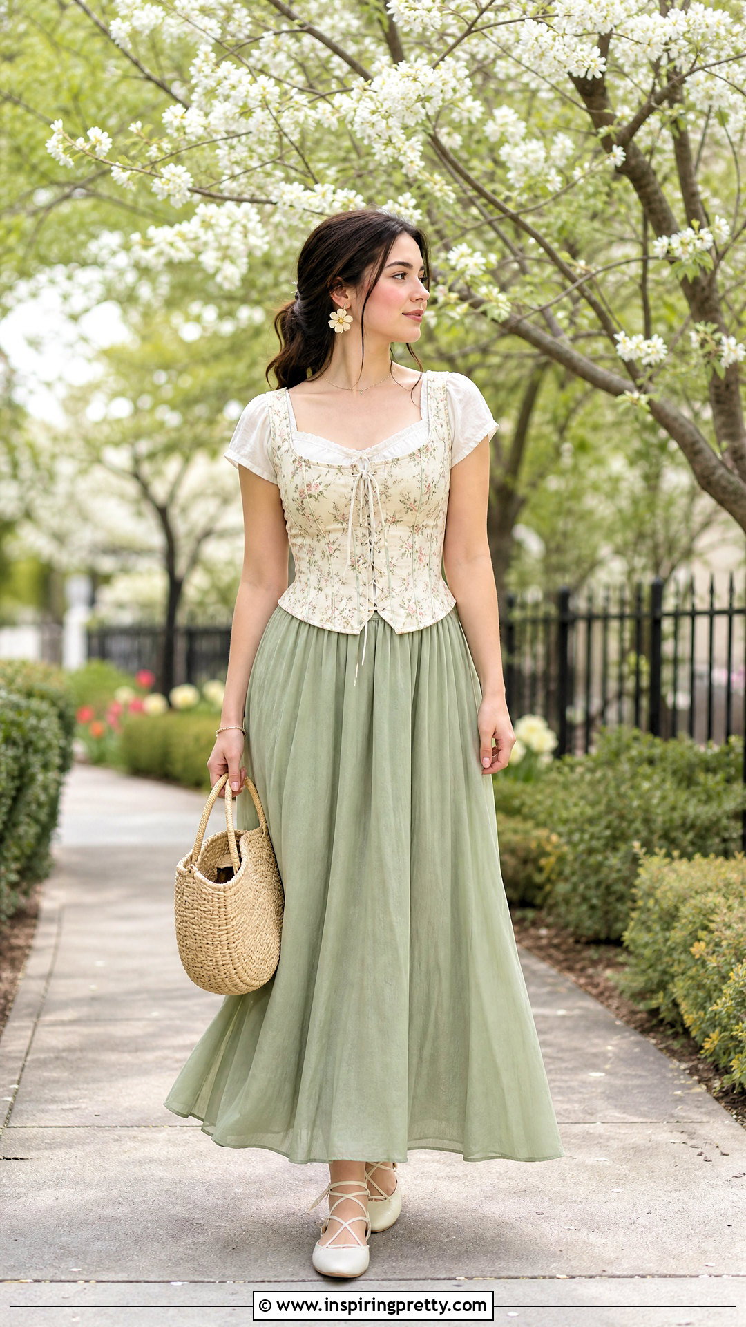 Floral Corset Top Princess Aesthetic Outfit - 20 princess aesthetic outfits shirts & tops