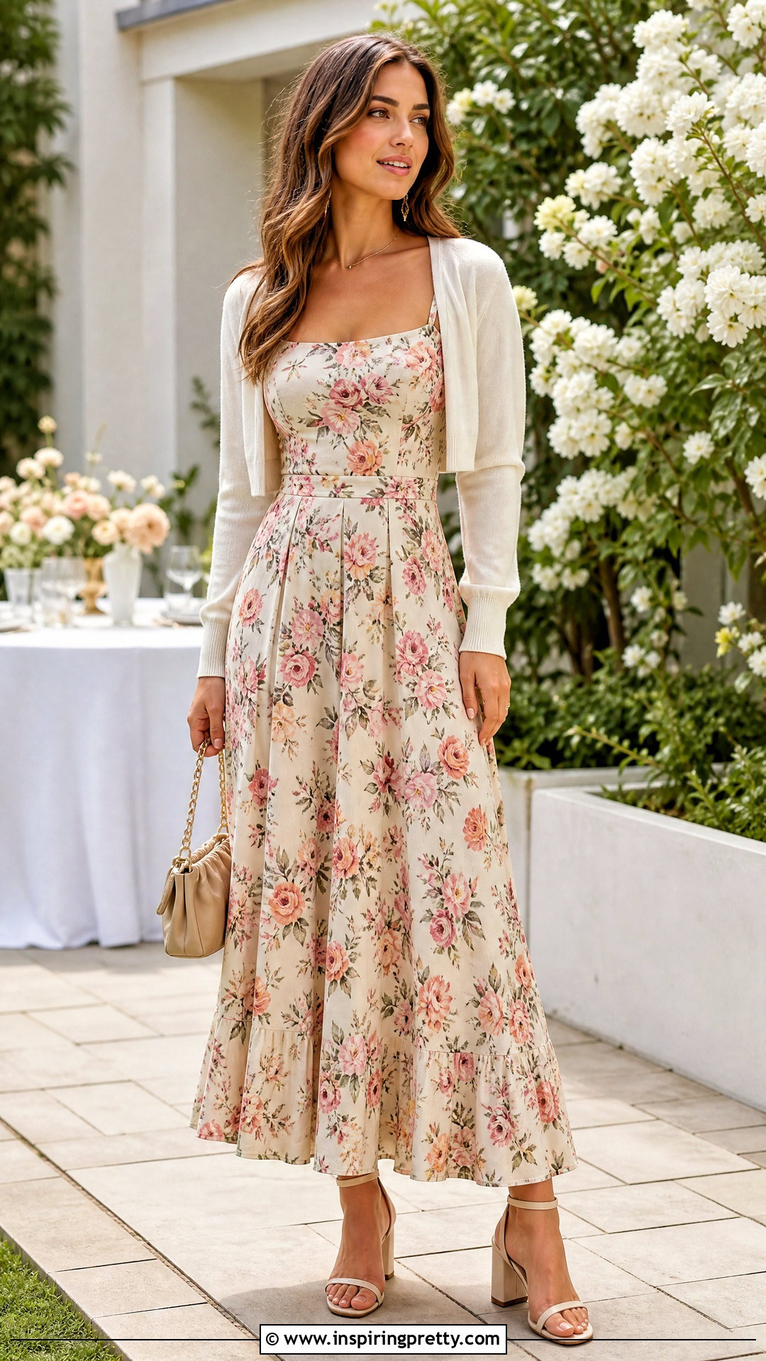 Floral Maxi Skirt And Long Sleeve Top Set - 20 Maxi Skirt And Long Sleeve Top Sets