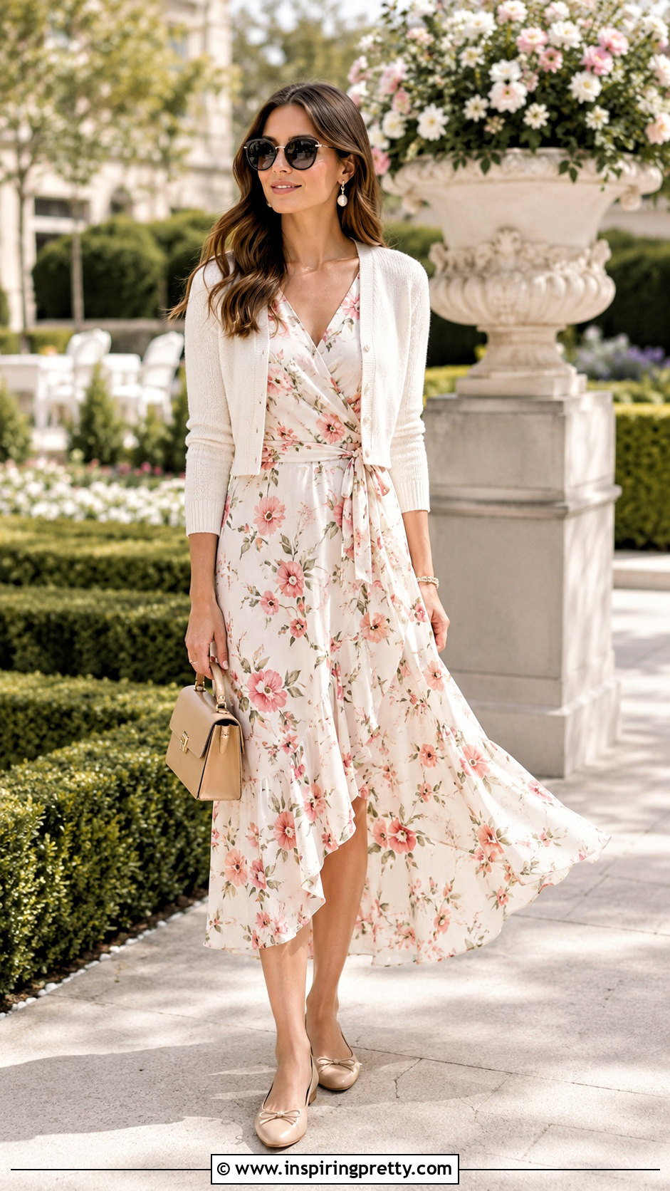 Floral Midi Dress Png Polyvore Outfit - 25 Top Png Polyvore Ideas