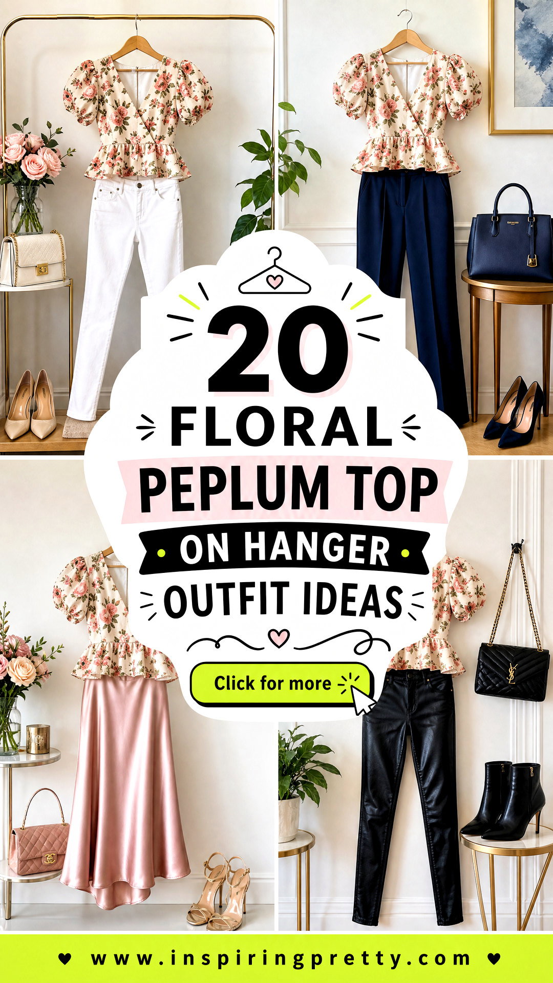20 Floral Peplum Top on Hanger Outfit Ideas for Retail - 20 Floral Peplum Top on Hanger Outfit Ideas for Retail