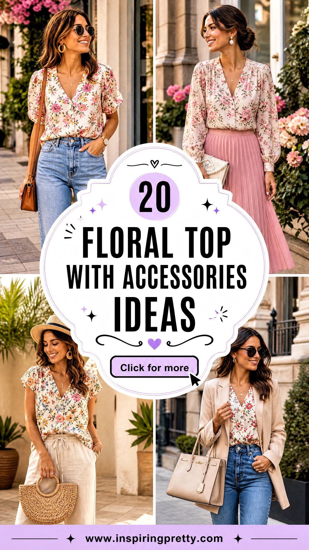 20 Floral Top With Accessories Ideas for a Polished Look - 20 Floral Top With Accessories Ideas for a Polished Look