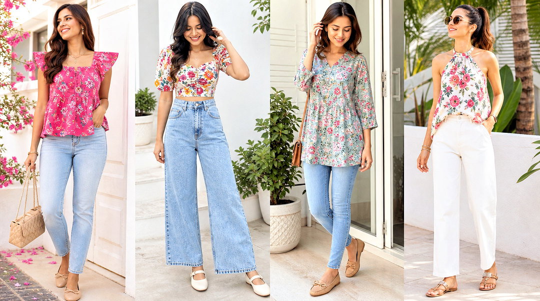 20 Floral Top With Jeans and Flats for Easy Everyday Style