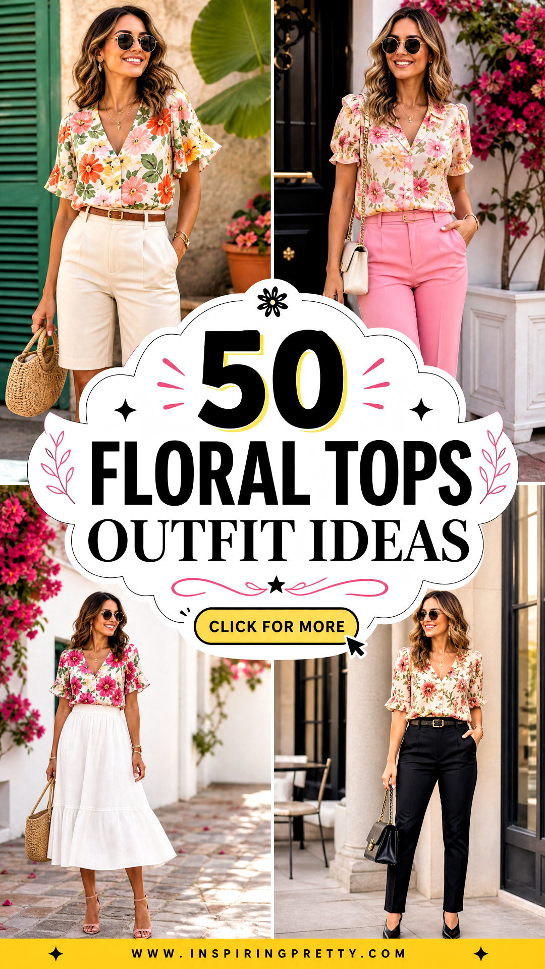 50 Floral Tops Outfit Ideas for Feminine Style to Try - 50 Floral Tops Outfit Ideas for Feminine Style to Try