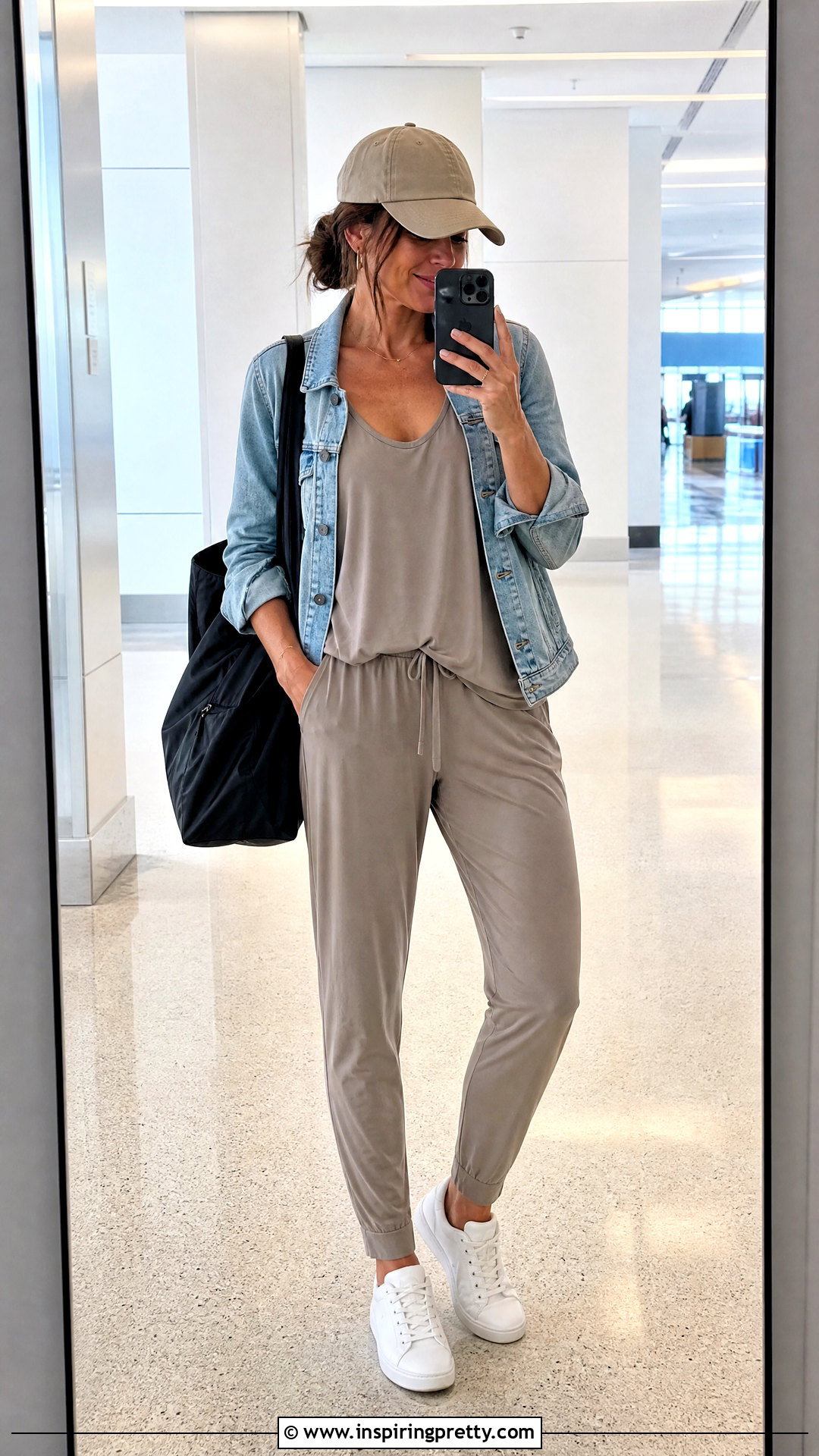 Flowy Racerback Tank Top With Joggers - 20 Flowy Racerback Tank Top Outfit ideas