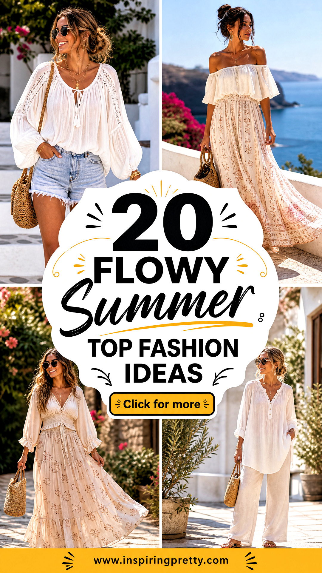 20 Flowy Summer Top Fashion Ideas Breezy Looks for 2025 - 20 Flowy Summer Top Fashion Ideas: Breezy Looks for 2025
