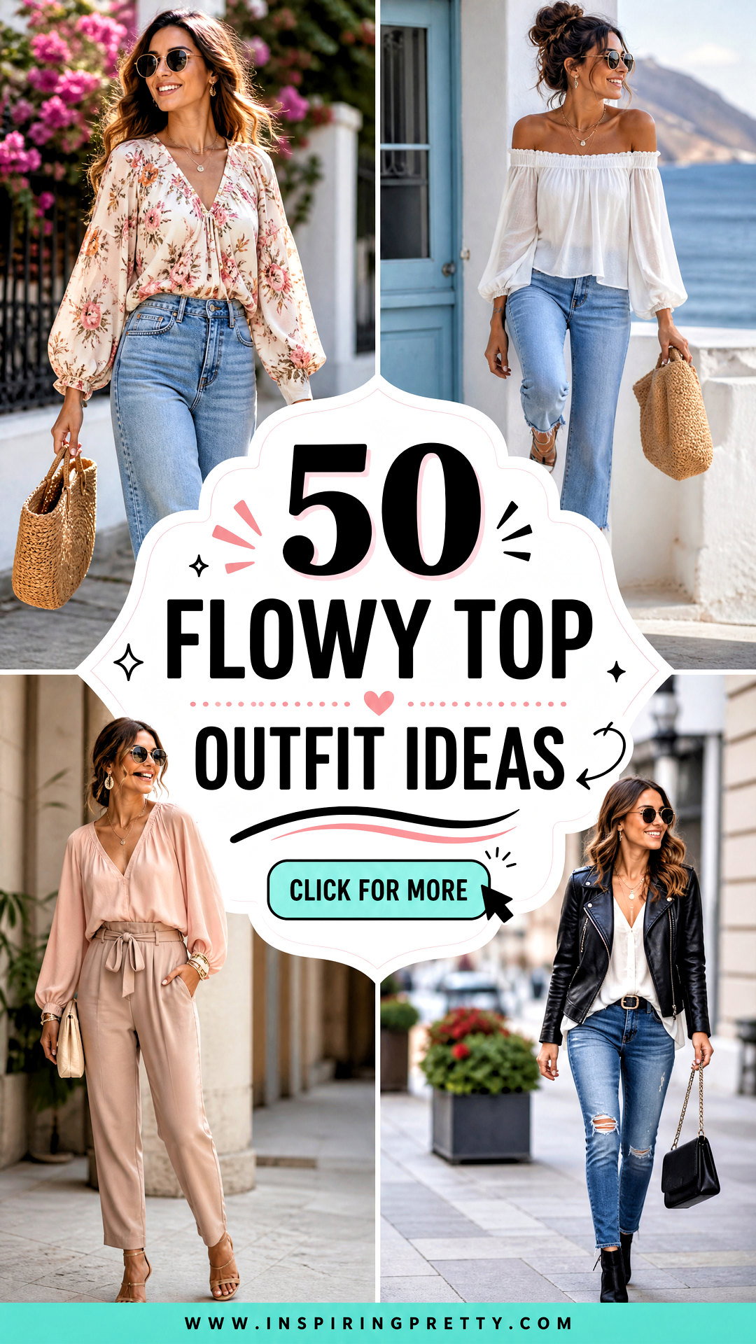 50 Flowy Top Outfit Ideas for Breezy Effortless Style - 50 Flowy Top Outfit Ideas for Breezy, Effortless Style
