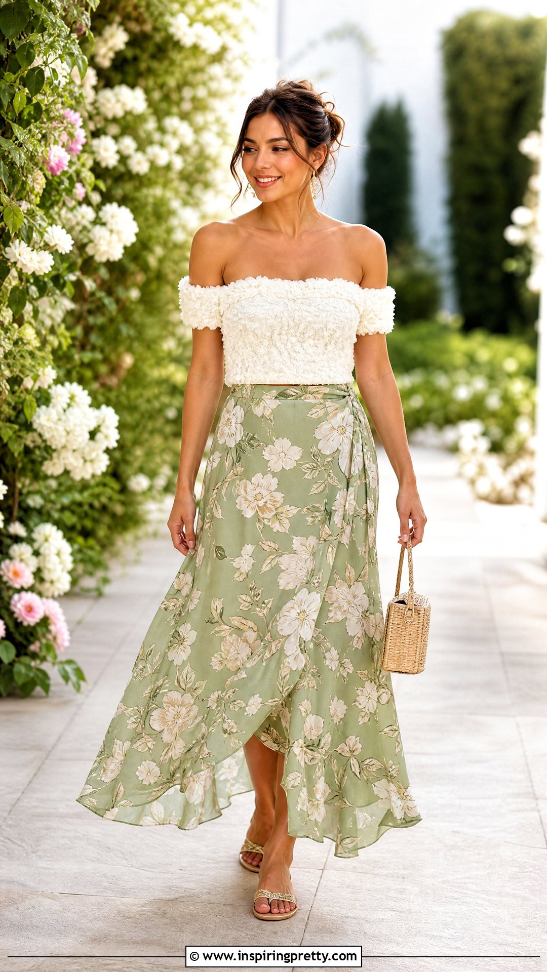Fluffy Off The Shoulder Top With Maxi Skirt - 25 Fluffy Off The Shoulder Top outfit ideas