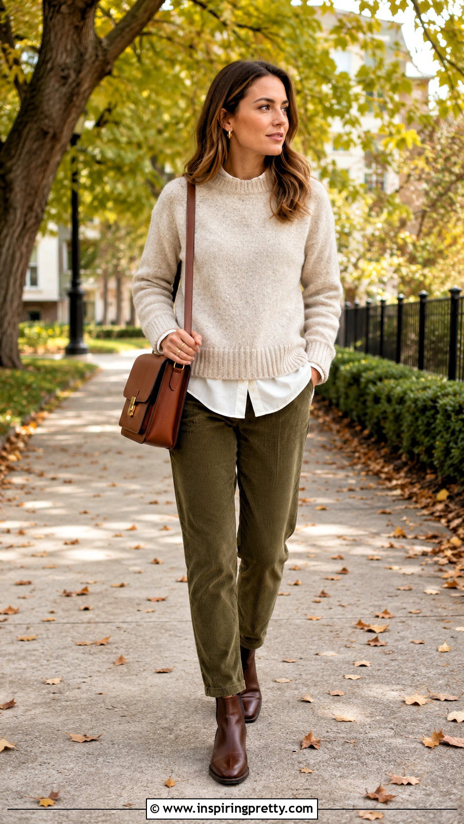 Fooler Top With Corduroy Pants - 20 fooler top outfit ideas