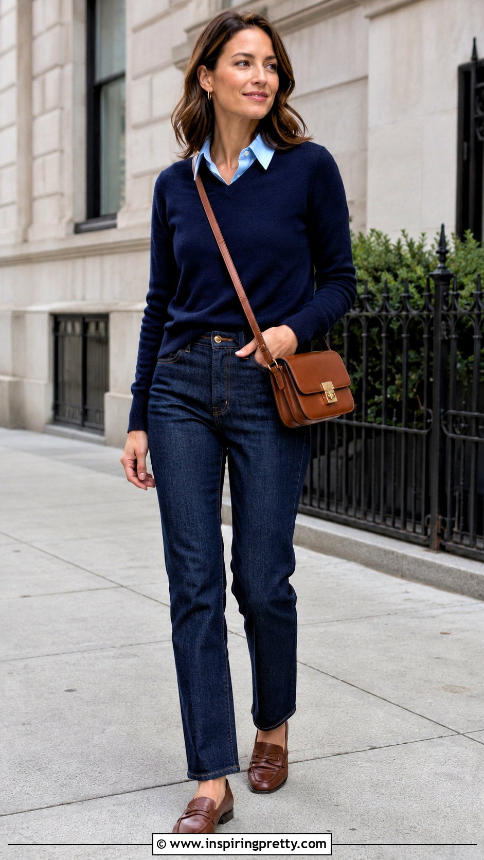 Fooler Top With Straight Leg Jeans - 20 fooler top outfit ideas