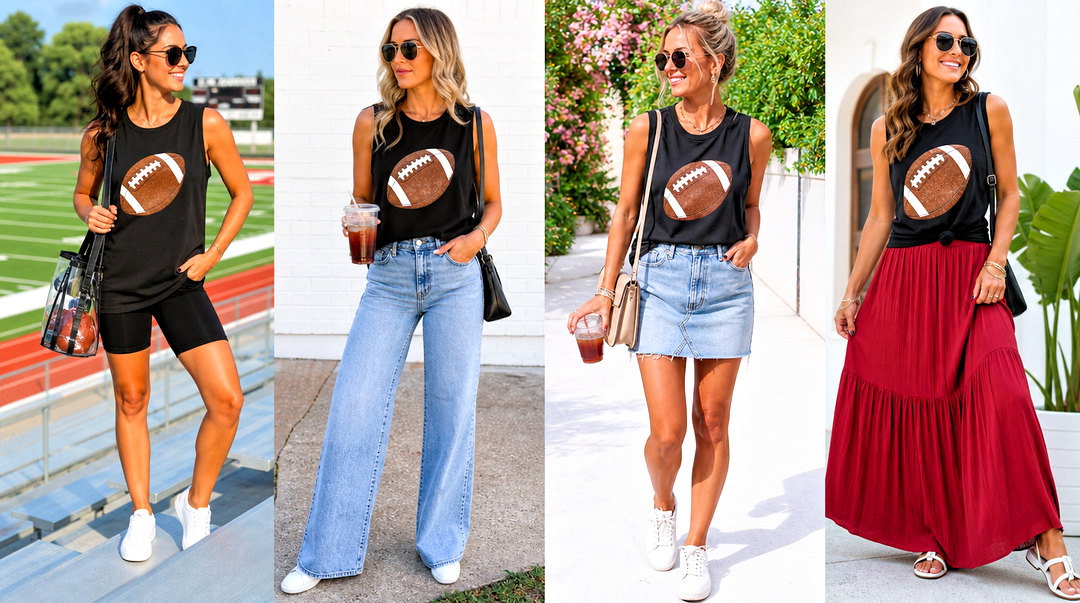 25 Football Mom Tank Tops Outfit Ideas: Winning Game Day Style
