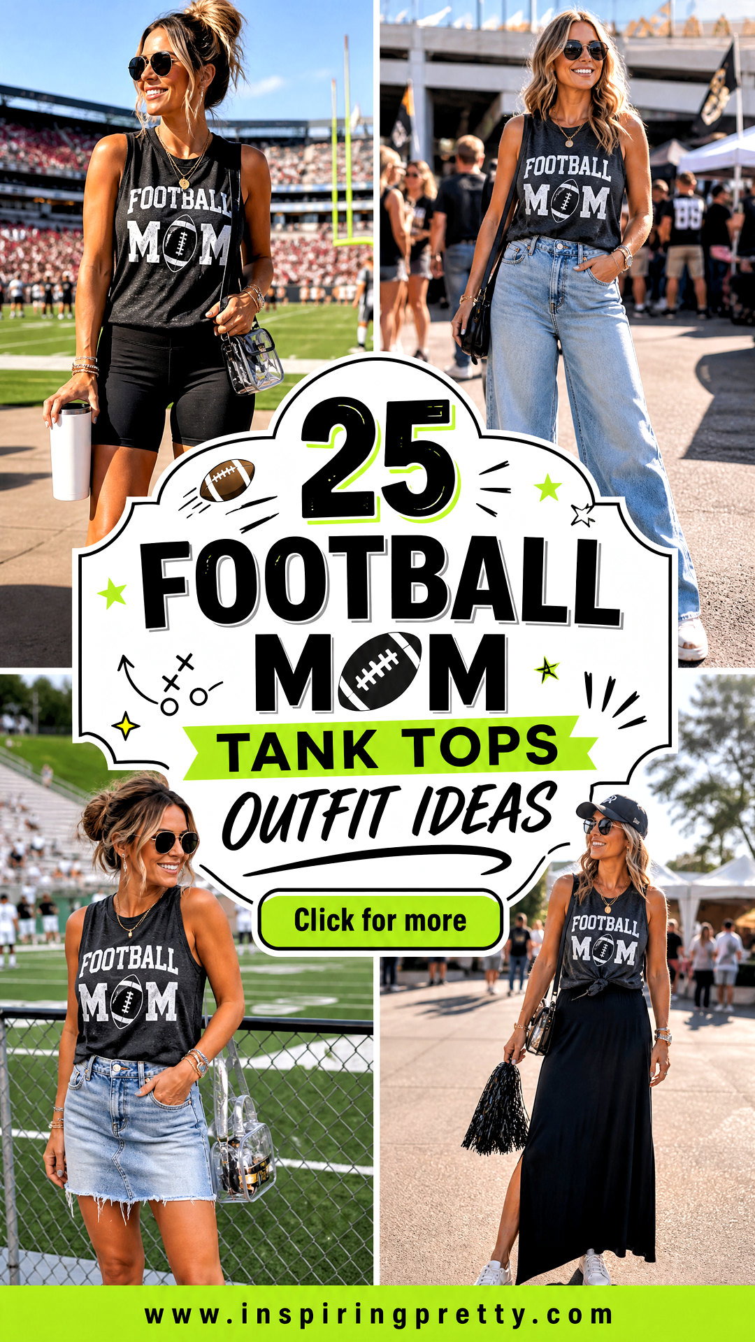 25 Football Mom Tank Tops Outfit Ideas Winning Game Day Style - 25 Football Mom Tank Tops Outfit Ideas: Winning Game Day Style