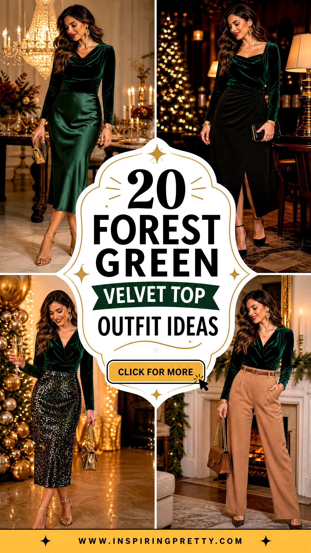 20 Forest Green Velvet Top Outfit Ideas Luxe Holiday Looks - 20 Forest Green Velvet Top Outfit Ideas: Luxe Holiday Looks