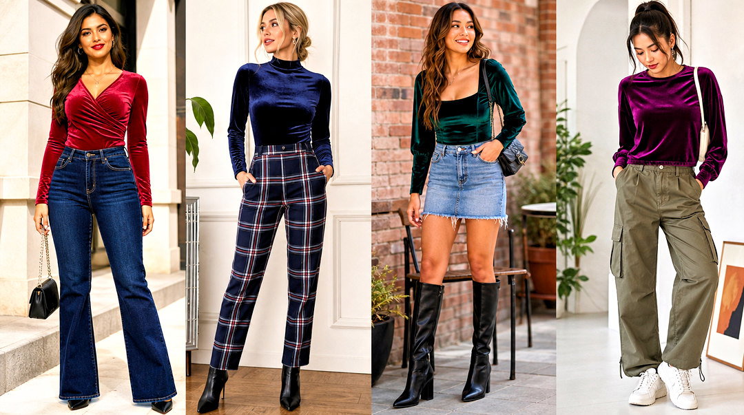 20 Forever 21 Velvet Top Outfit Ideas: Luxe Holiday Looks