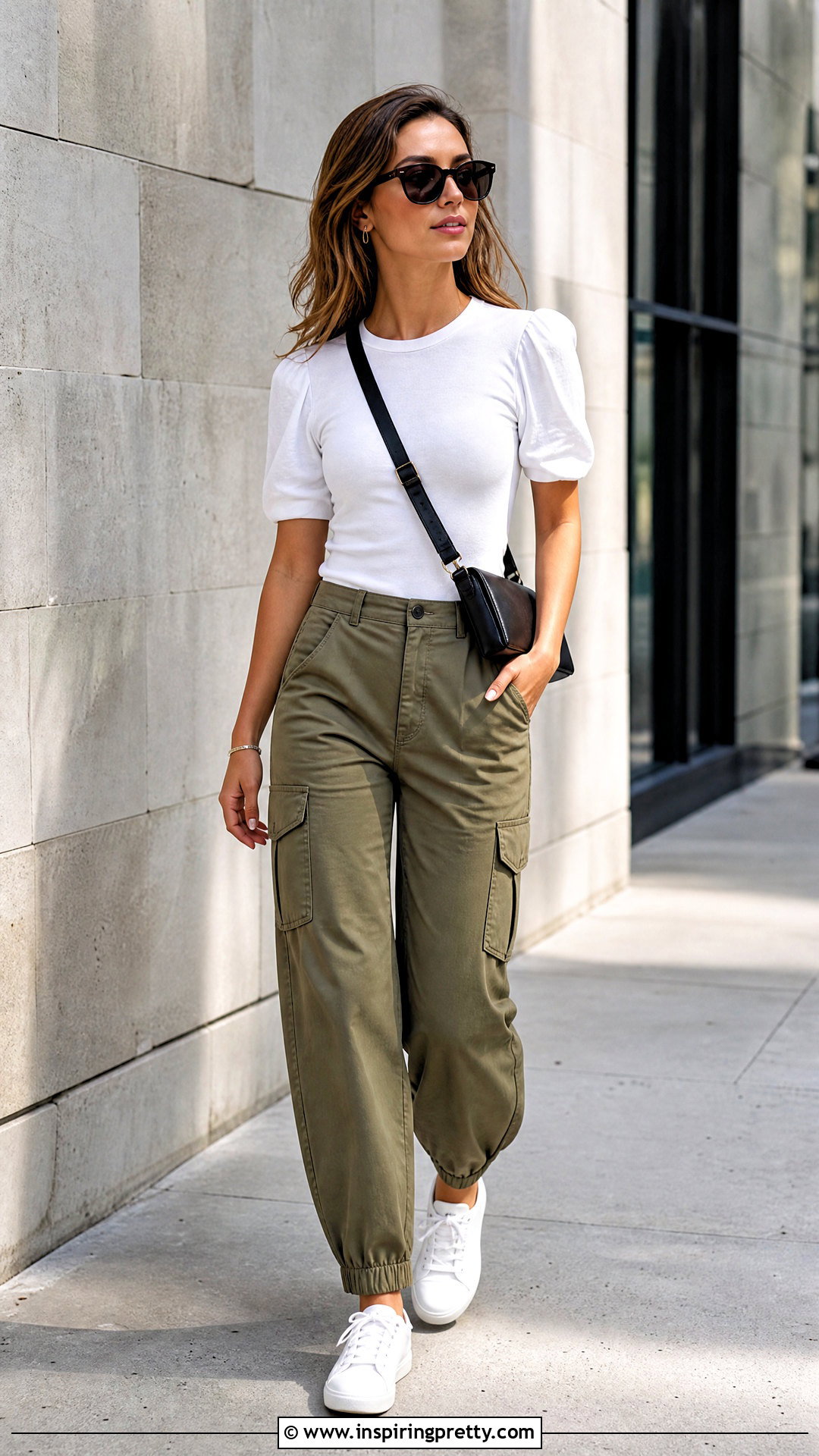 Frame Puff Sleeve Top With Cargo Pants - 20 Frame Puff Sleeve Top outfit ideas
