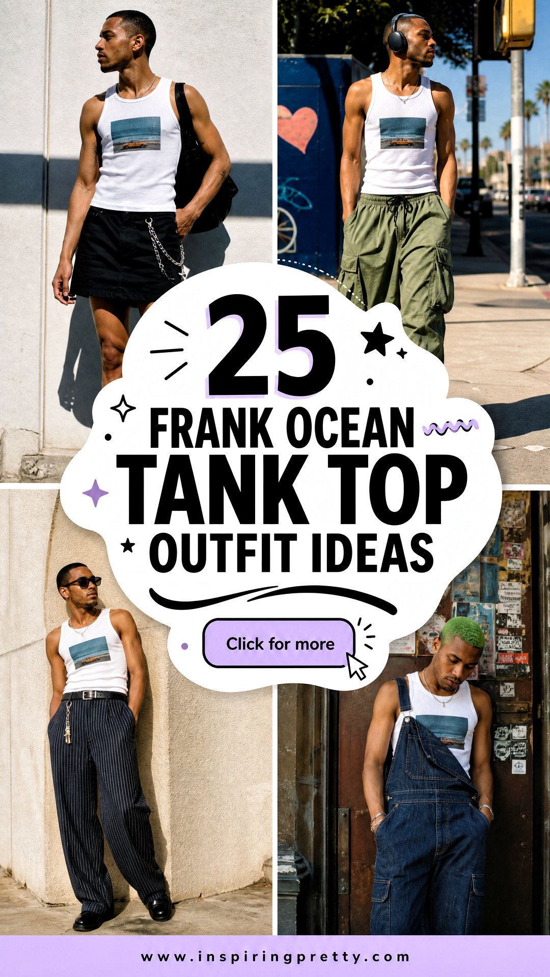 25 Frank Ocean Tank Top Outfit Ideas Laid-Back Fan Style - 25 Frank Ocean Tank Top Outfit Ideas: Laid-Back Fan Style