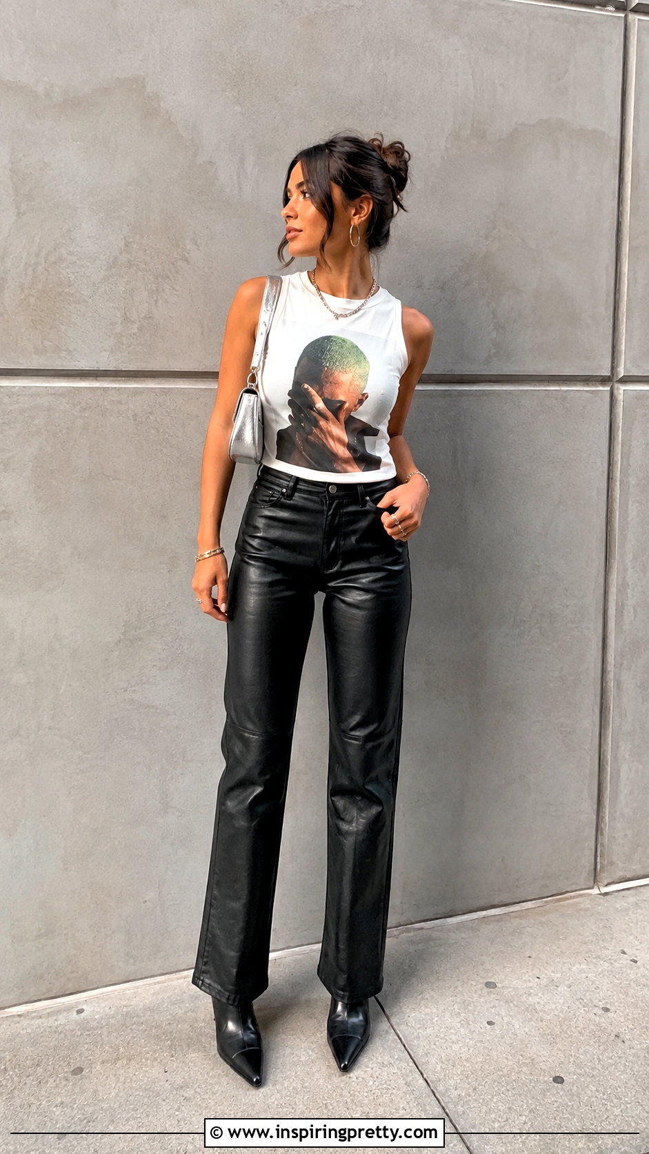 Frank Ocean Tank Top With Leather Pants - 25 Frank Ocean Tank Top outfit ideas