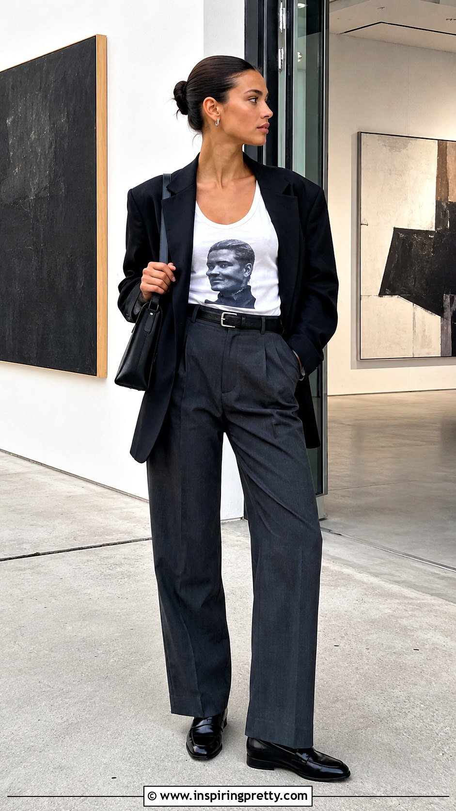 Frank Ocean Tank Top With Oversized Blazer - 25 Frank Ocean Tank Top outfit ideas