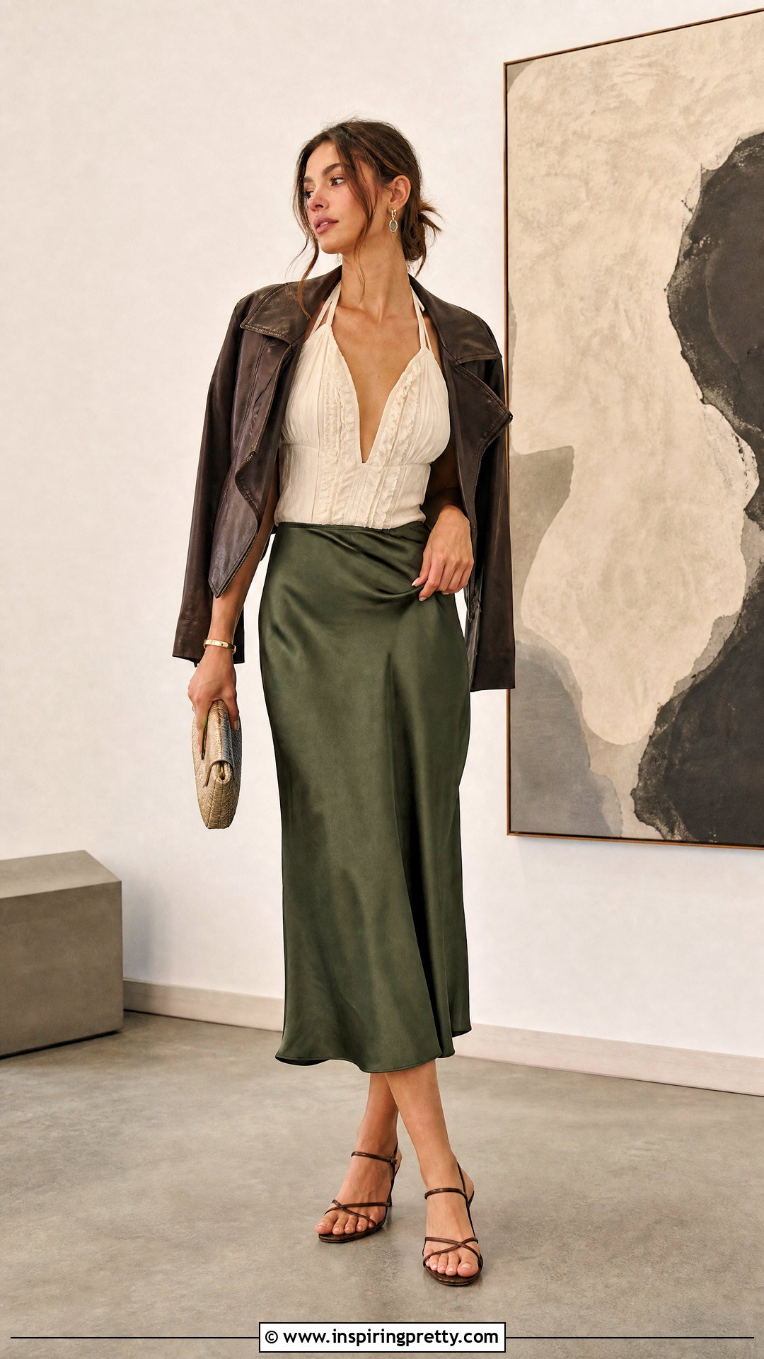 Free People Halter Top With Satin Midi Skirt - 25 free people going out tops outfit ideas