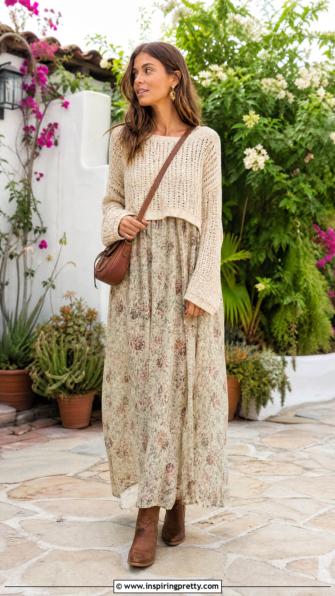 Free People Knit Top With A Maxi Dress - 25 free people knit top outfit ideas