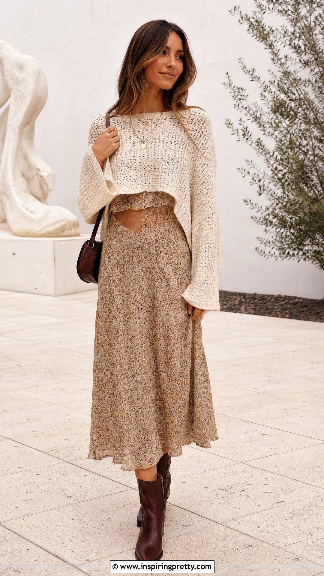Free People Knit Top With Slip Dress - 25 free people knit top outfit ideas