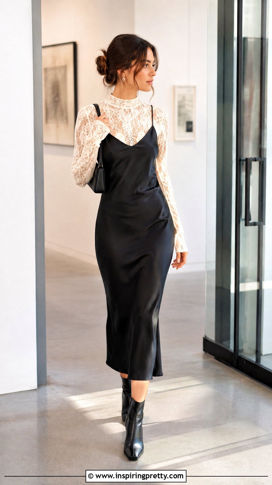 Free People Lace Top Under A Slip Dress - How To Style Free People Lace Top (25 Ways)