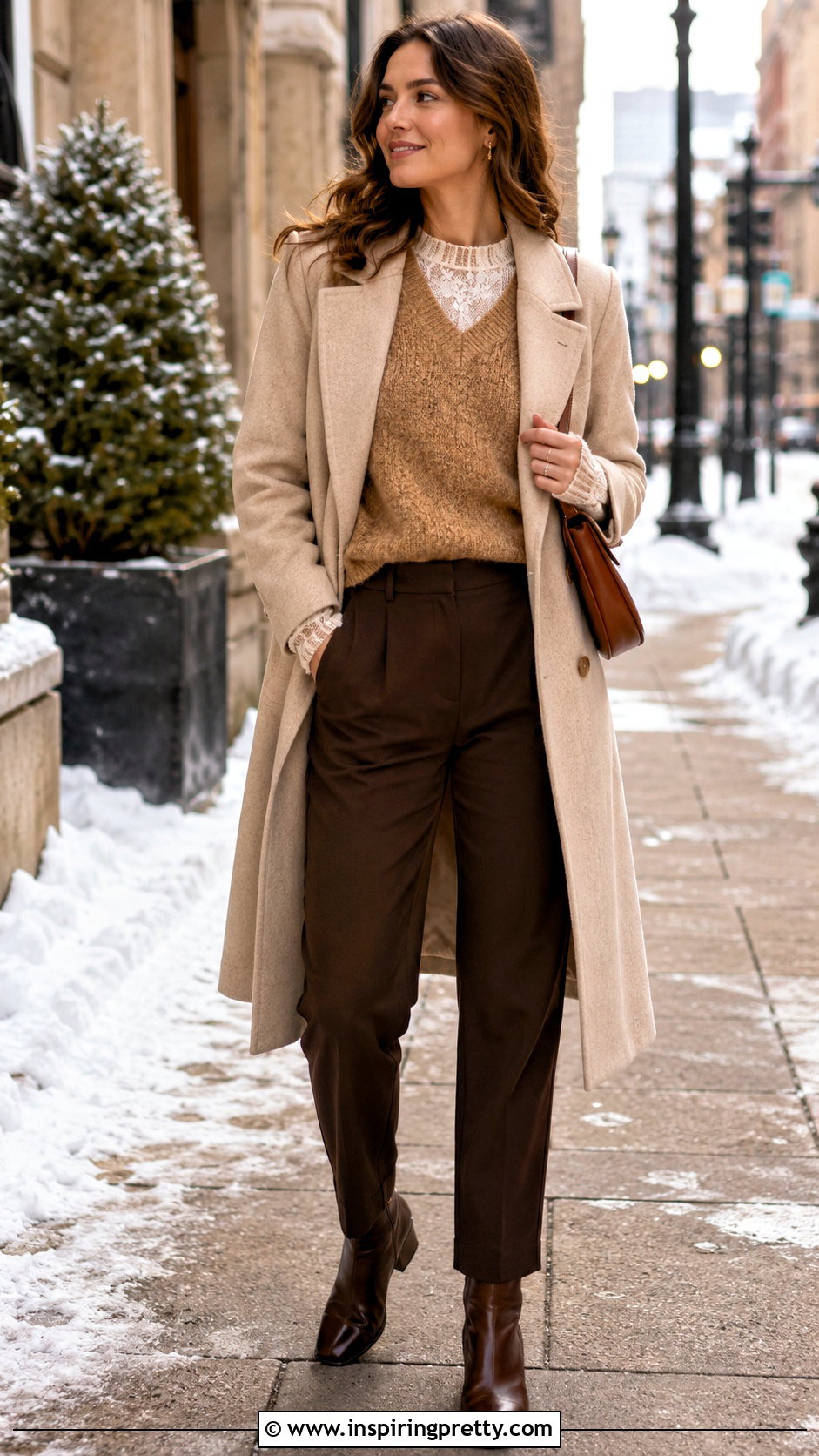 Free People Lace Top Winter Layered Outfit - How To Style Free People Lace Top (25 Ways)