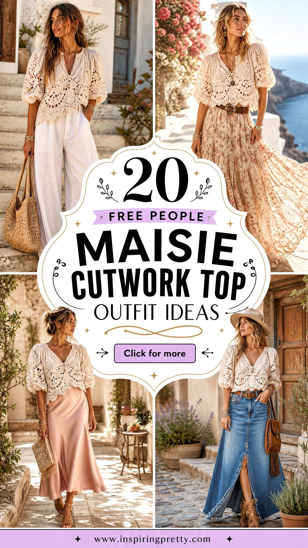20 Free People Maisie Cutwork Top Outfit Ideas to Inspire - 20 Free People Maisie Cutwork Top Outfit Ideas to Inspire