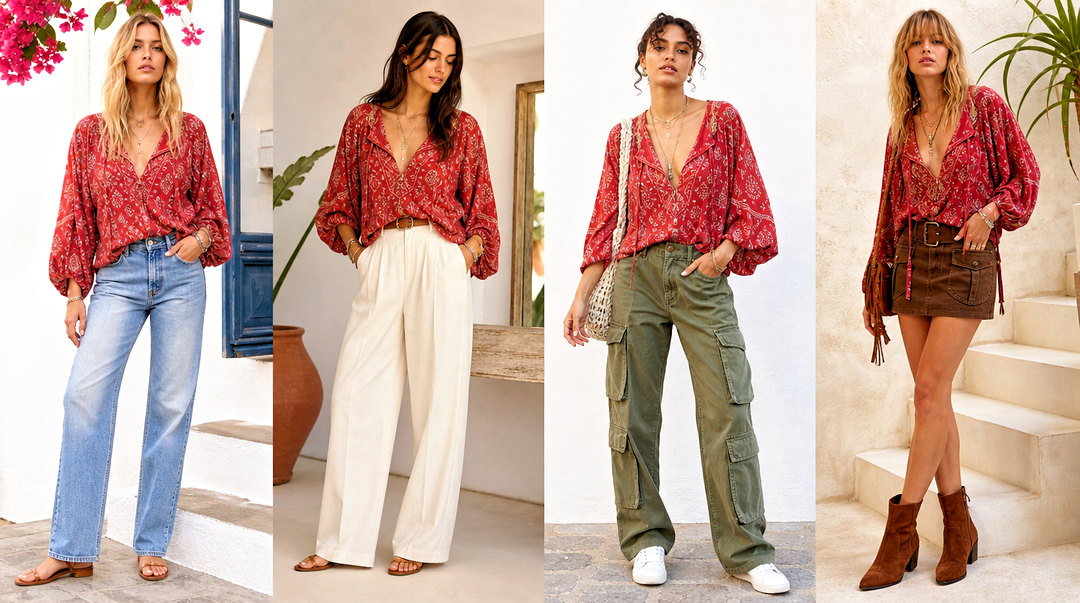 20 Free People Padma Top Outfit Ideas for Boho-Chic Days