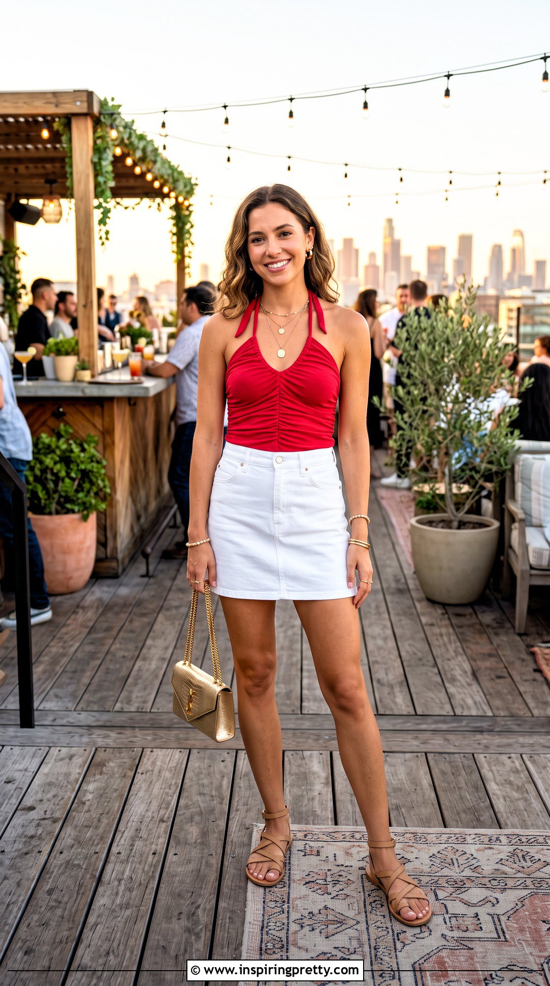 Free People Red Top With White Mini Skirt - 25 free people going out tops outfit ideas