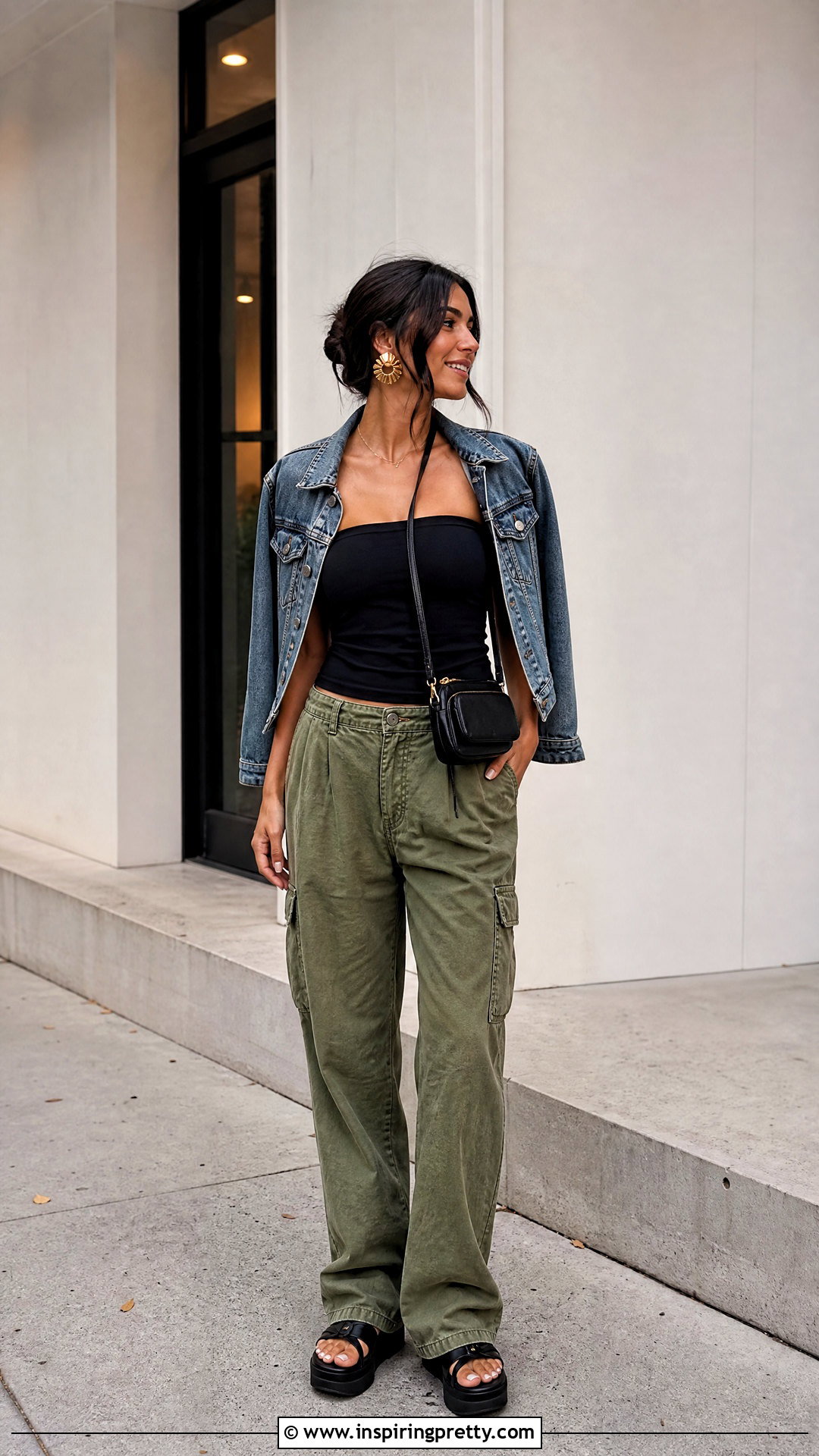 Free People Tube Top With Cargo Pants - 25 free people going out tops outfit ideas
