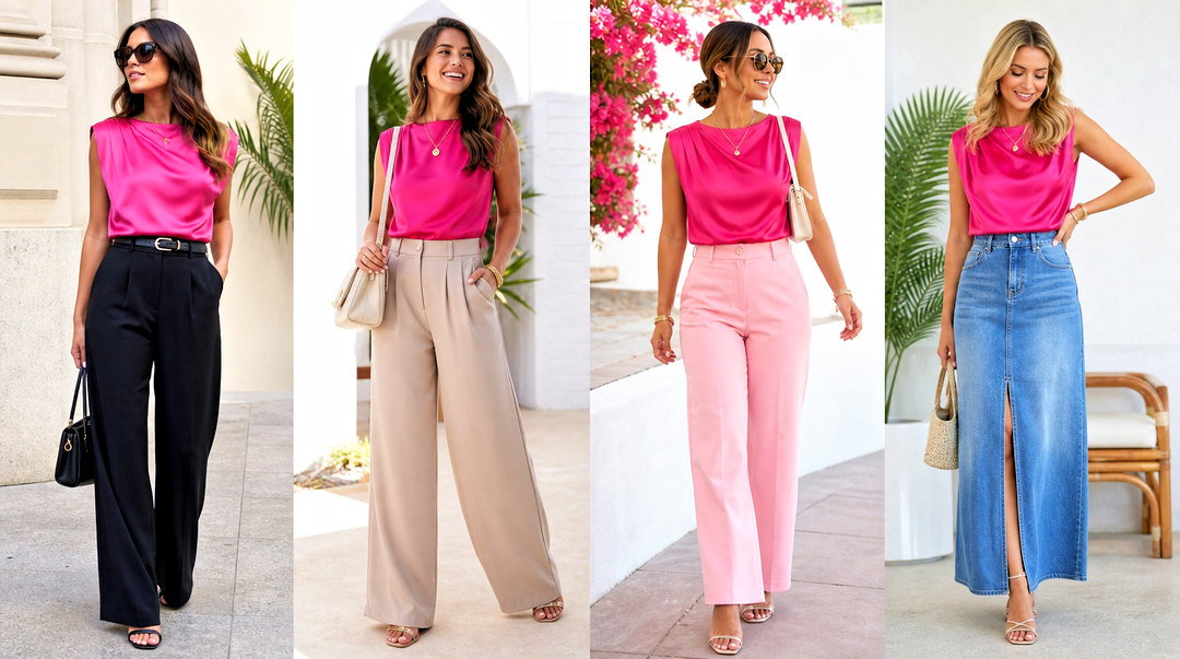 25 Fuchsia Top Outfit Ideas for Fresh, Bold Summer Style