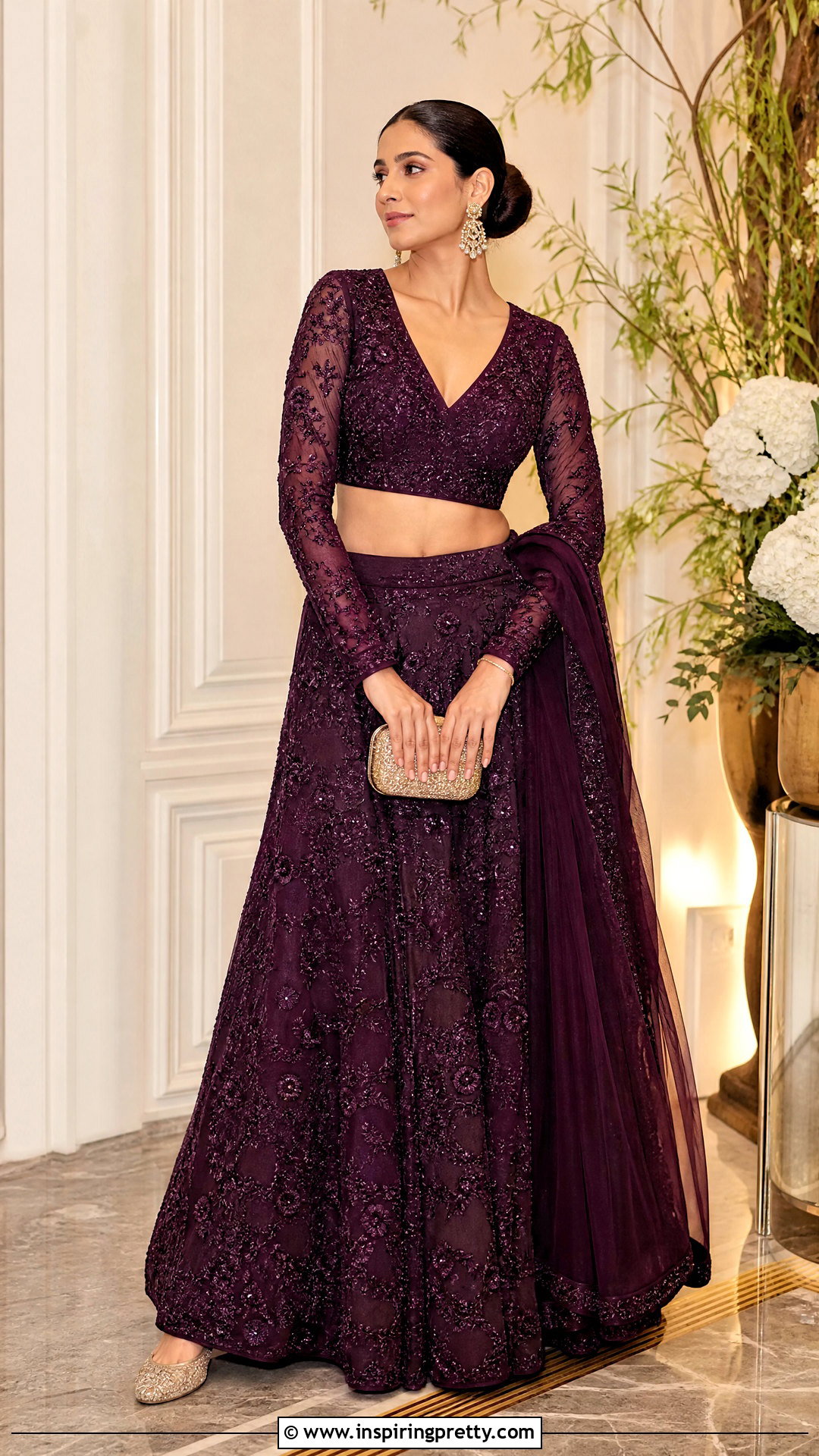 Full Sleeve Crop Top Lehenga - 25 crop top lehenga new models