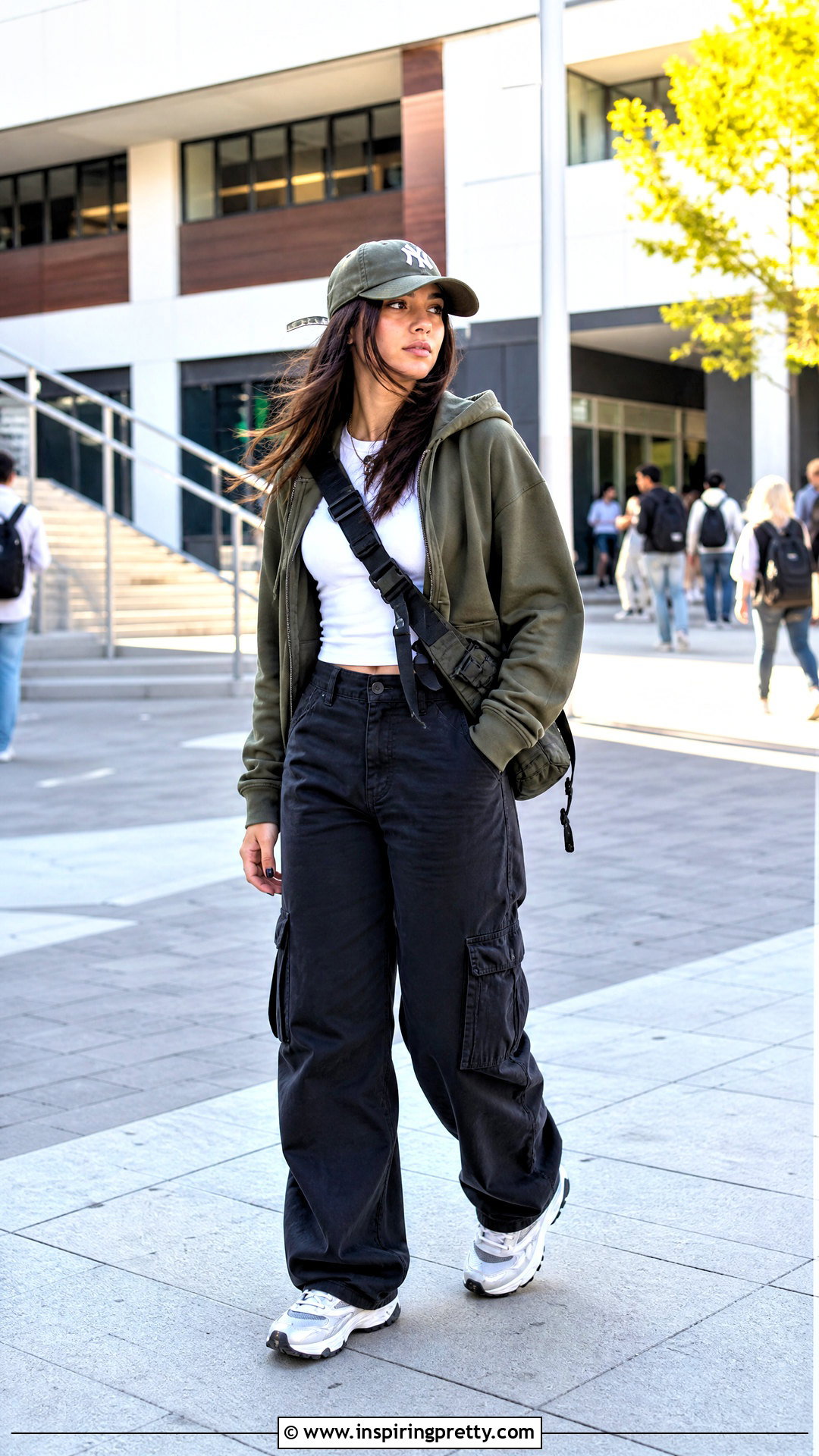 Full Sleeve Hoodie With Cargo Jeans - 50 full sleeve tops for women