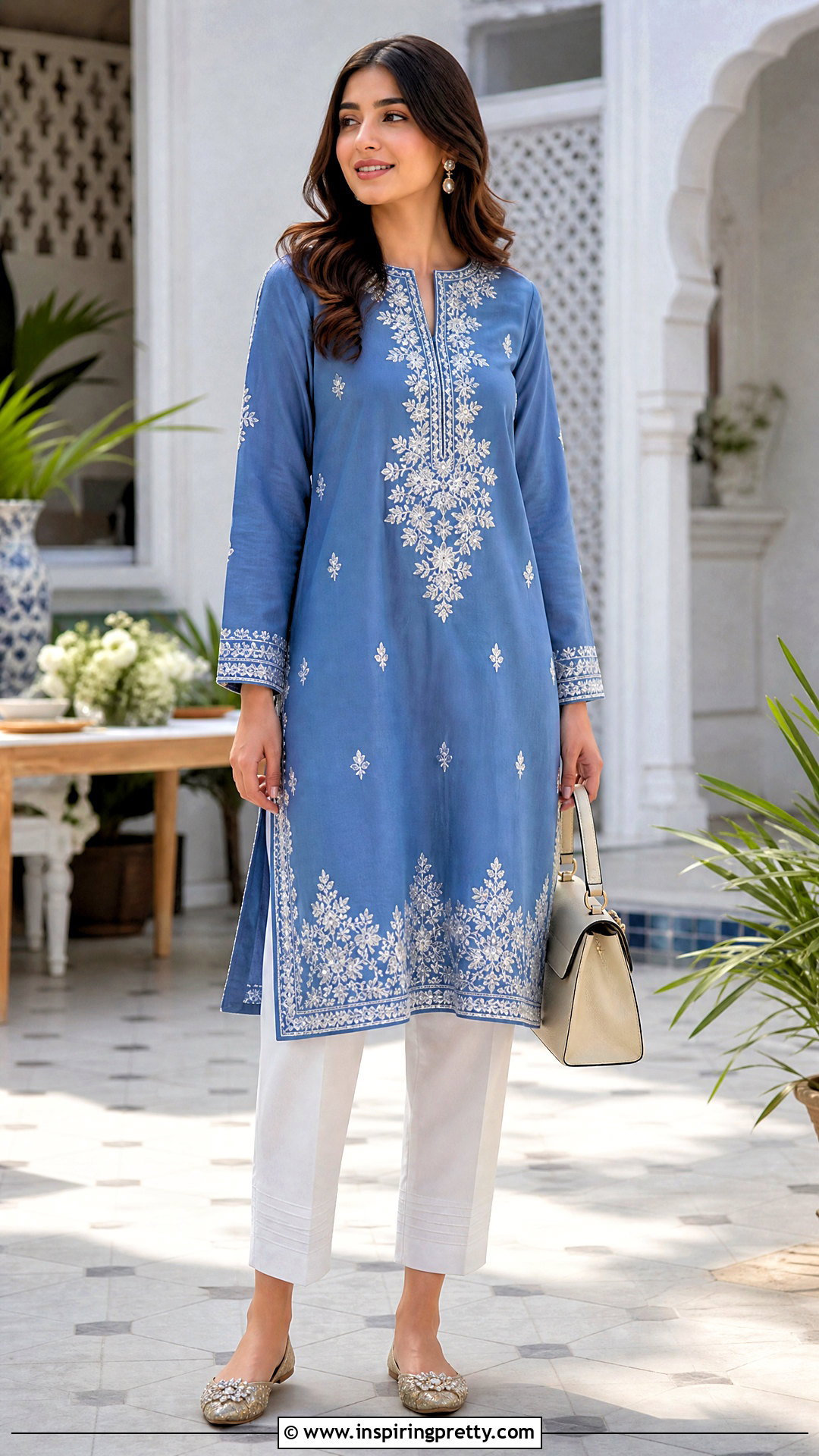 Full Sleeve Kurti Top With Straight Pants - 50 full sleeve tops for women