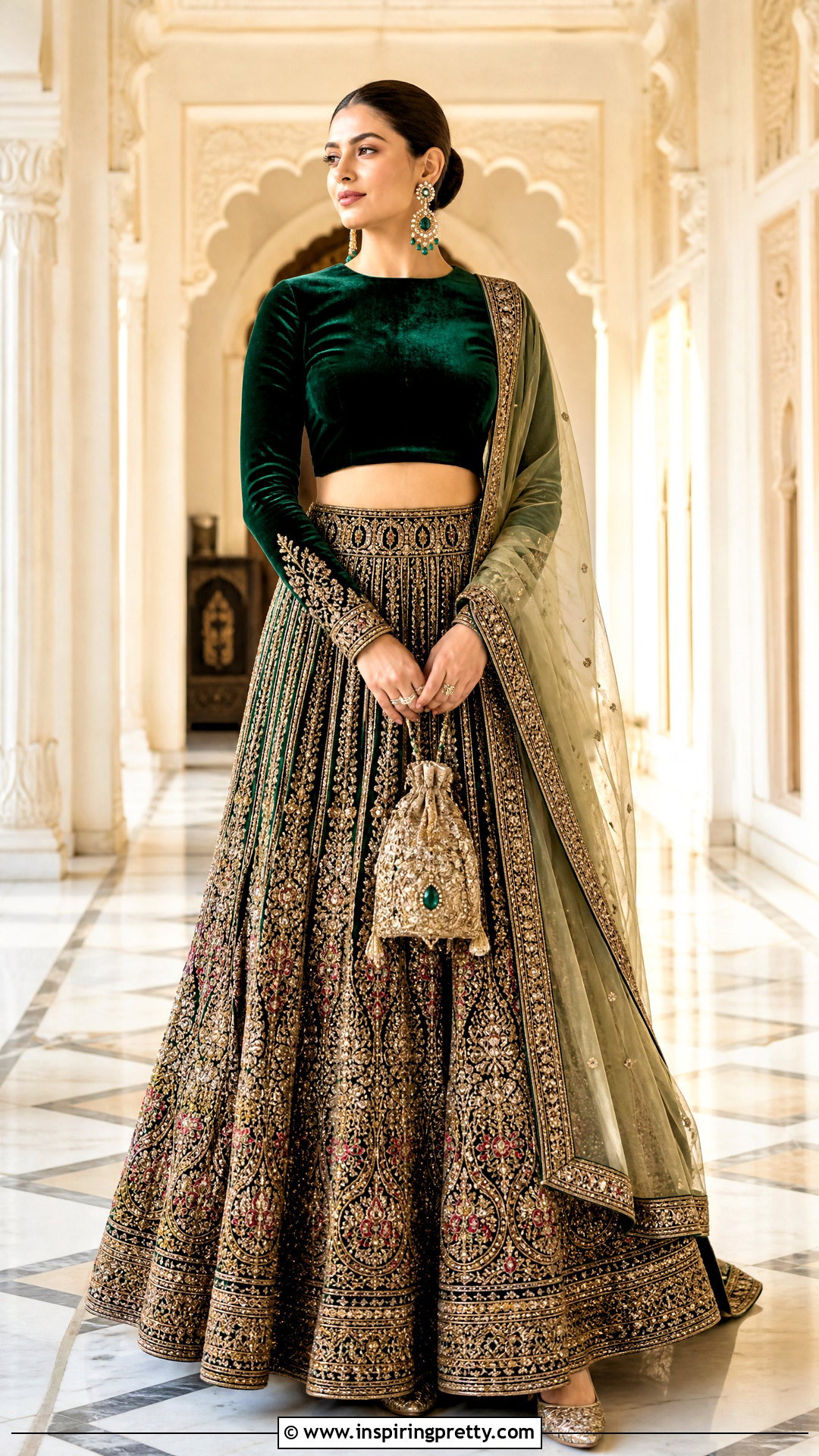 Full Sleeve Lehenga Top - 50 lehenga top design ideas