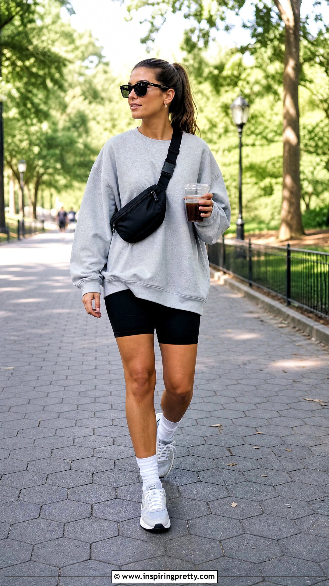 Full Sleeve Sweatshirt With Biker Shorts - 50 full sleeve tops for women