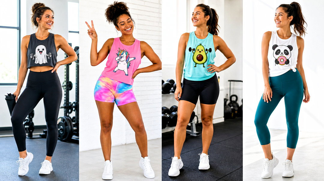 20 Funny Gym Tank Tops Outfit Ideas to Power Your Workout