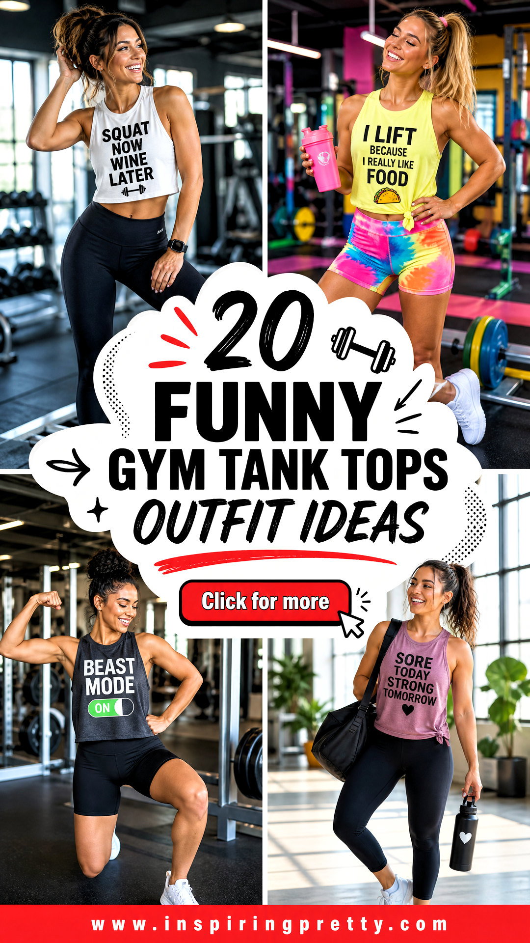 20 Funny Gym Tank Tops Outfit Ideas to Power Your Workout - 20 Funny Gym Tank Tops Outfit Ideas to Power Your Workout