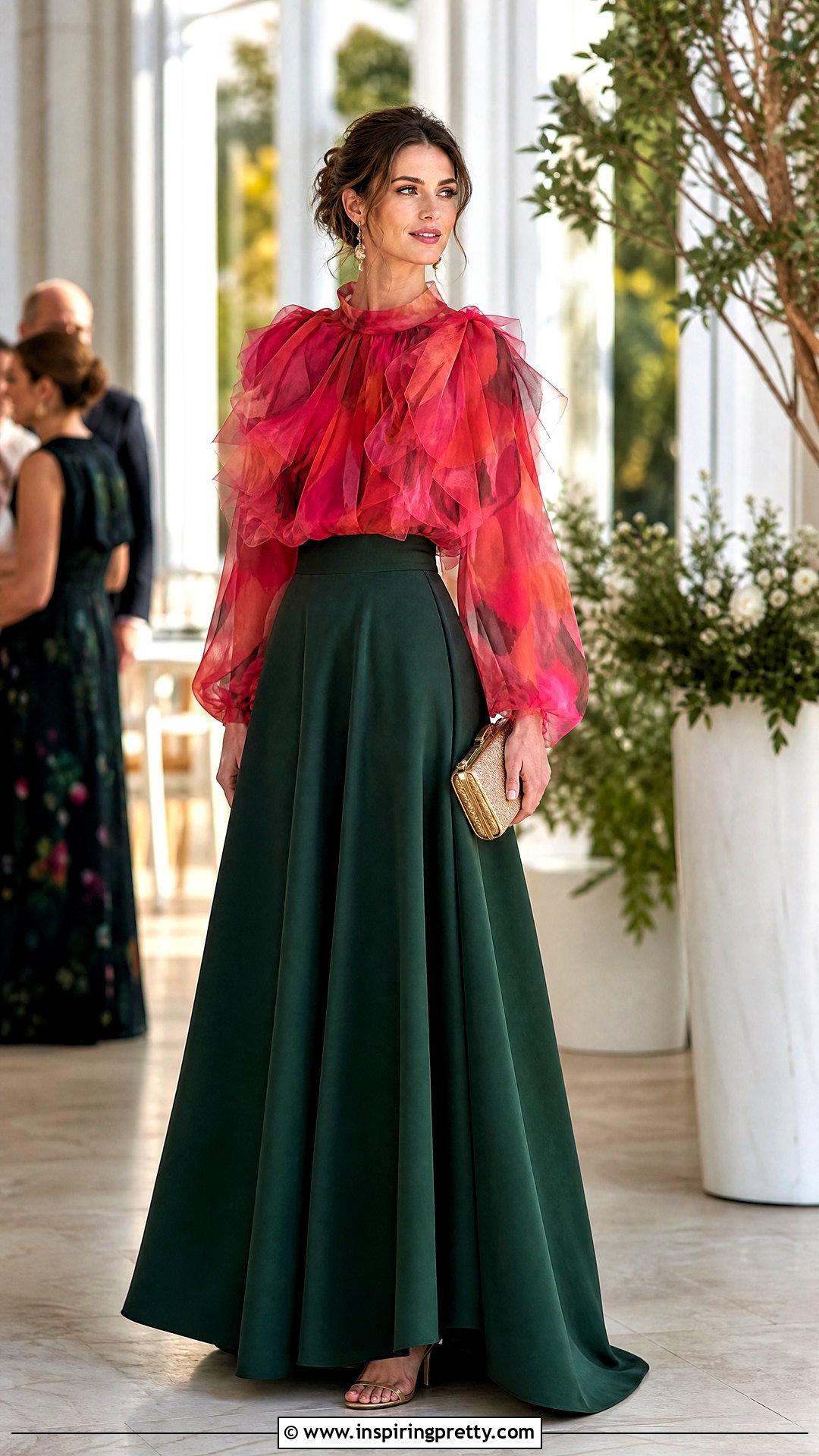 Fuzzi Top With A Line Maxi Skirt - 20 Fuzzi Tops outfit ideas