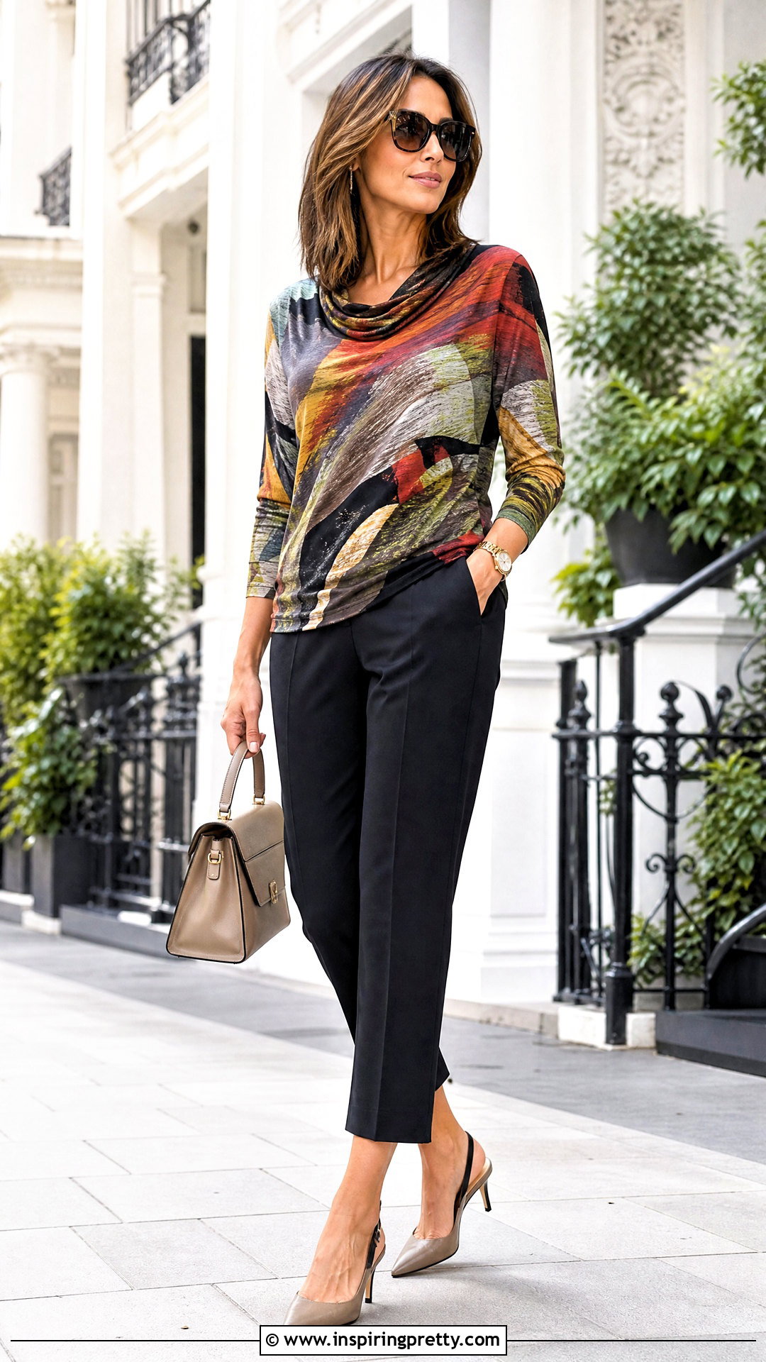Fuzzi Top With Cropped Trousers - 20 Fuzzi Tops outfit ideas