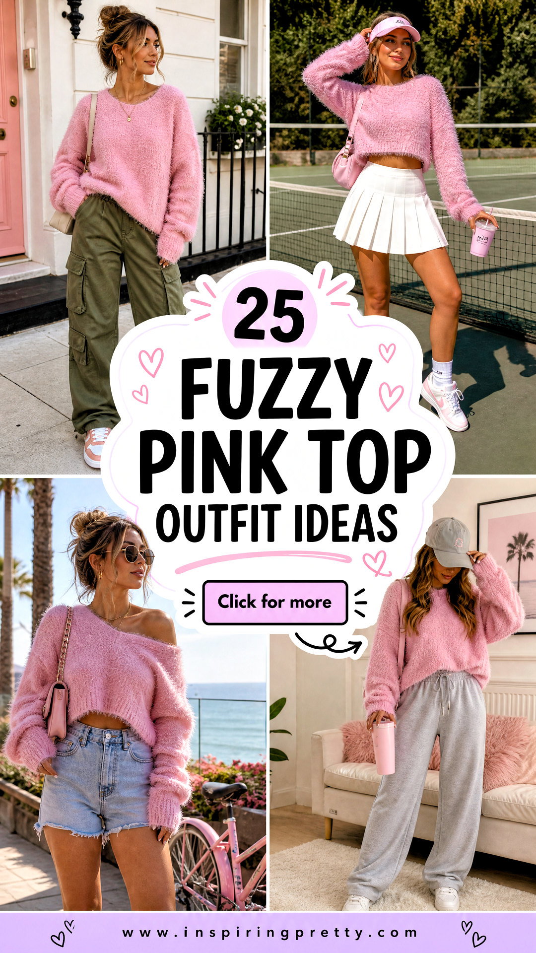 25 Fuzzy Pink Top Outfit Ideas for Cozy Playful Looks - 25 Fuzzy Pink Top Outfit Ideas for Cozy, Playful Looks