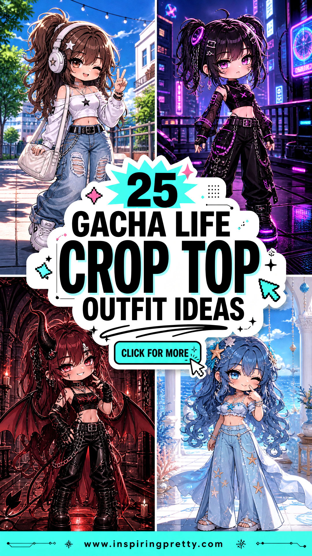 25 Gacha Life Crop Top Outfit Ideas for Creative Avatars - 25 Gacha Life Crop Top Outfit Ideas for Creative Avatars