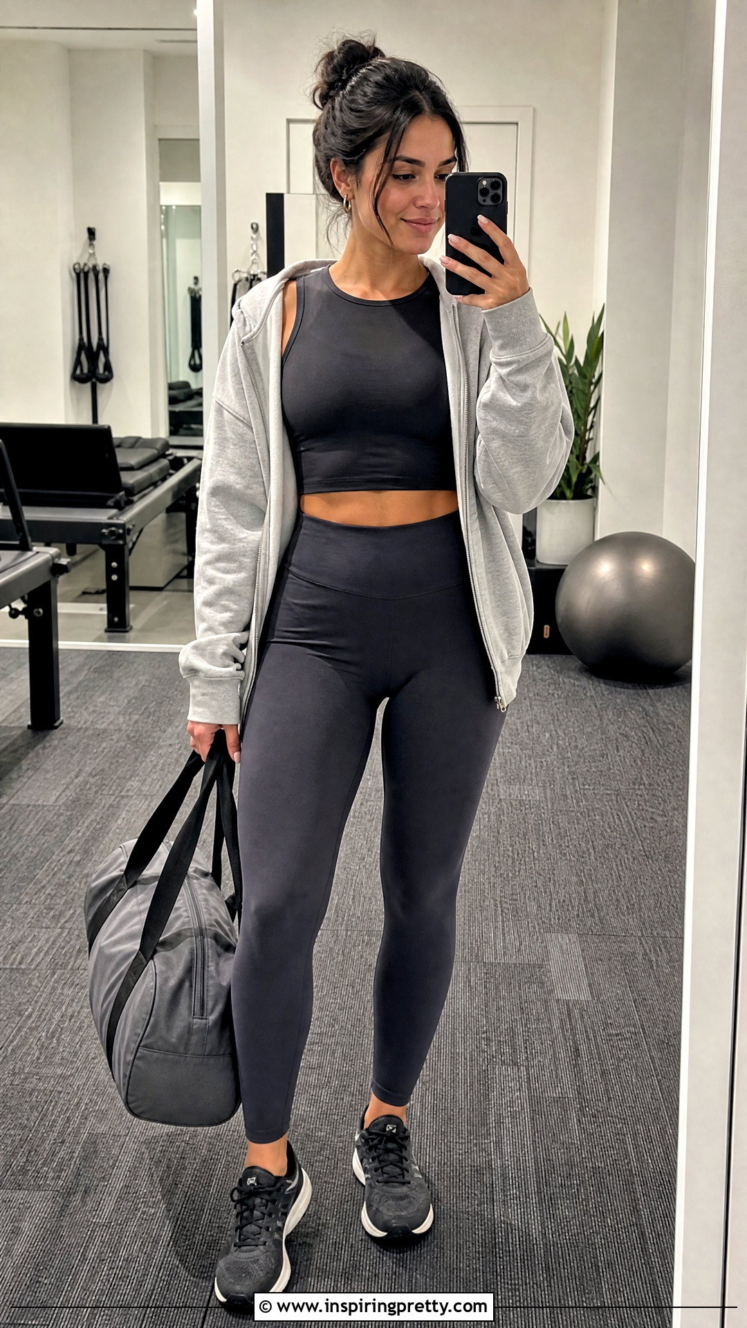 Gaiam Crop Top With High Waisted Leggings - 20 Gaiam Workout Tops outfit ideas